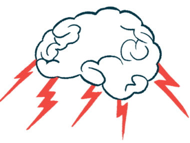 An illustration of a brain with lightning bolts emanating from it.